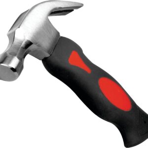 8 oz Stubby Claw Hammer for DIY and Professional Use - Compact and Lightweight Design for Precision and Control