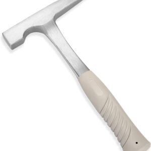 22-Ounce All Steel Rock Pick Hammer with Pointed Tip, 11-Inch Overall Length | Essential for Geological Study, Rock Hounding, Prospecting, Mining, Fossil Dig, Masonry Related and Much More